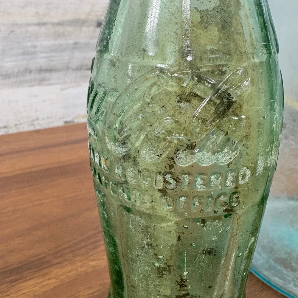 Antique Bottles Aqua, Coca Cola Glass, Dr. Pepper Late 1800's - 1930's Lot Of 6
